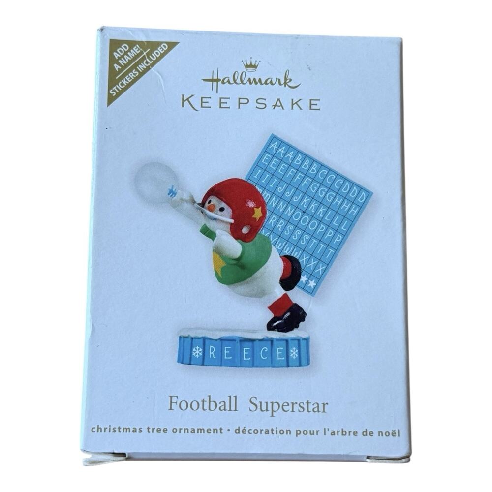 Hallmark "Football Superstar" Keepsake Ornament 2011